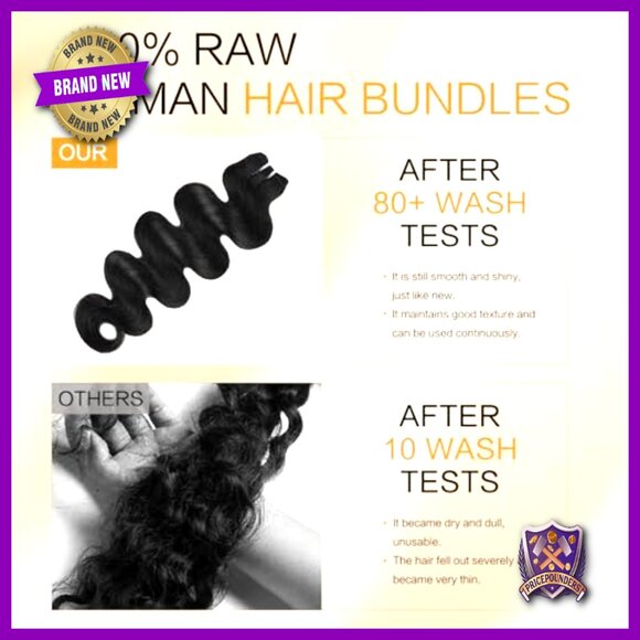 100% Brazilian Virgin Human Hair Bundles Body Wave 16A Premium 14-18 Inch main image 4
